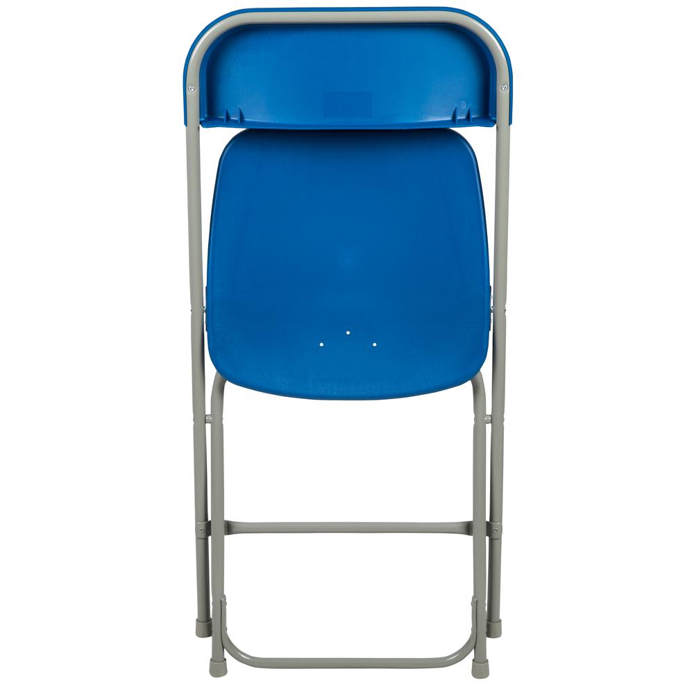 2 Pk. HERCULES Series 650 lb. Capacity Premium Blue Plastic Folding Chair. Picture 10