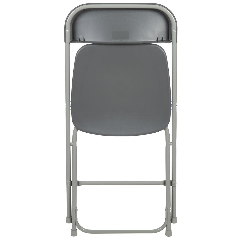 Folding Chair -  - Grey Plastic - 650LB Weight Capacity. Picture 10
