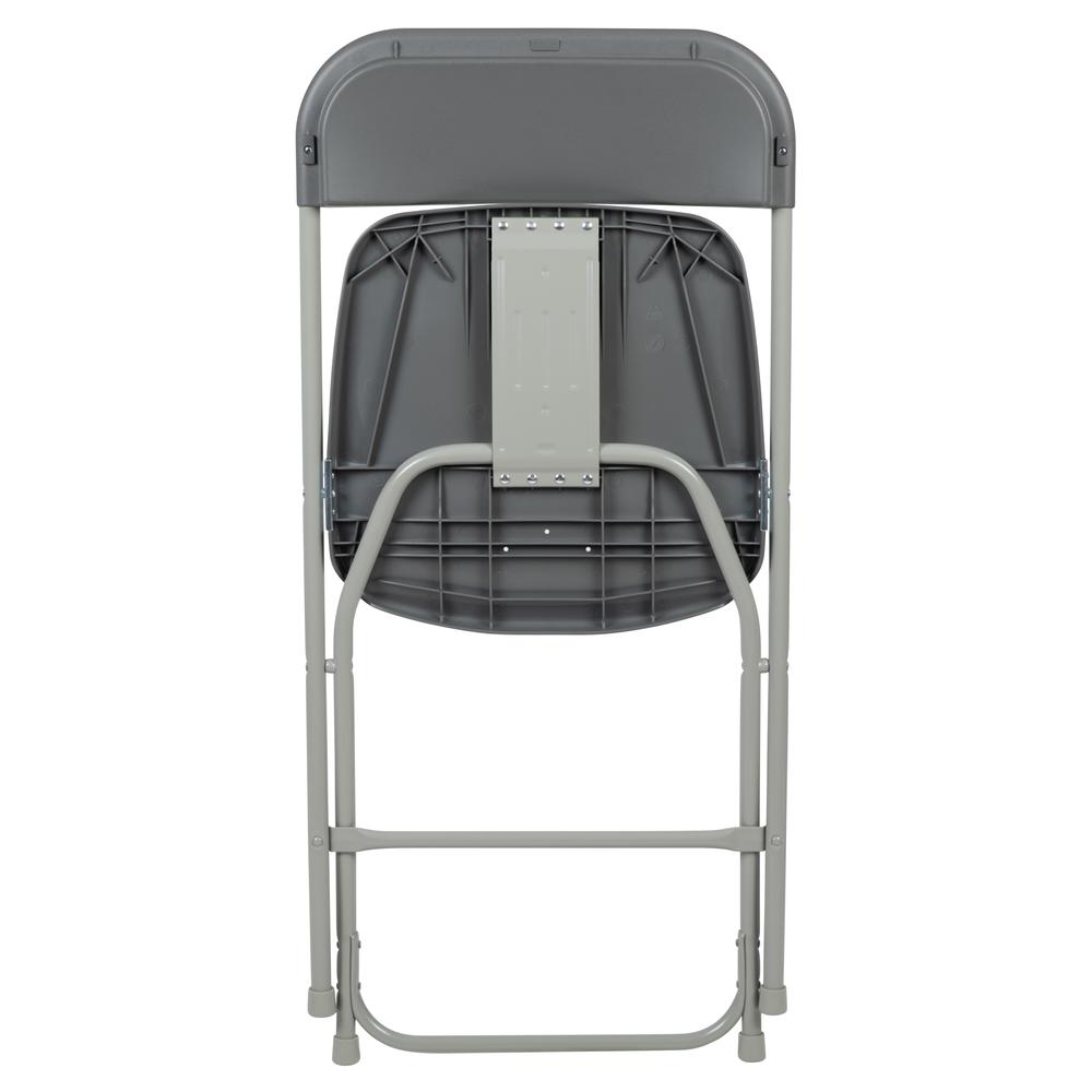 Folding Chair -  - Grey Plastic - 650LB Weight Capacity. Picture 11