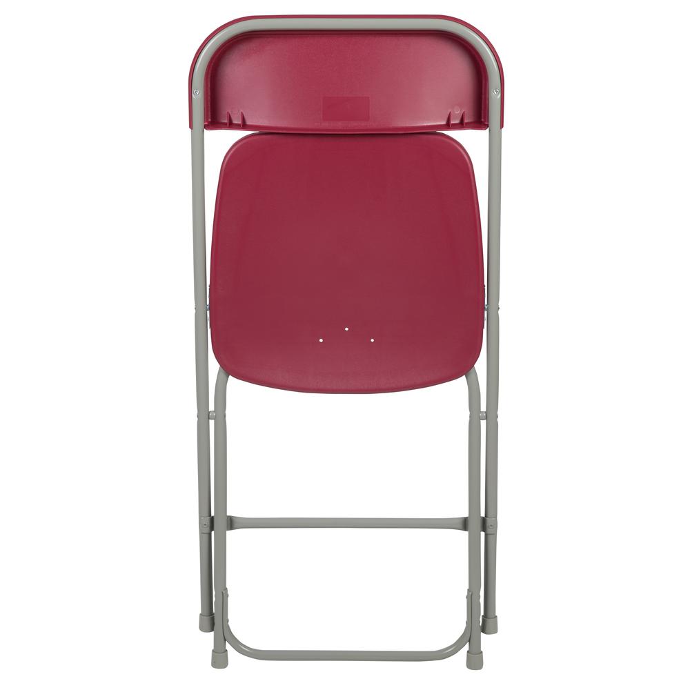 Folding Chair -  - Red Plastic - 650LB Weight Capacity. Picture 10