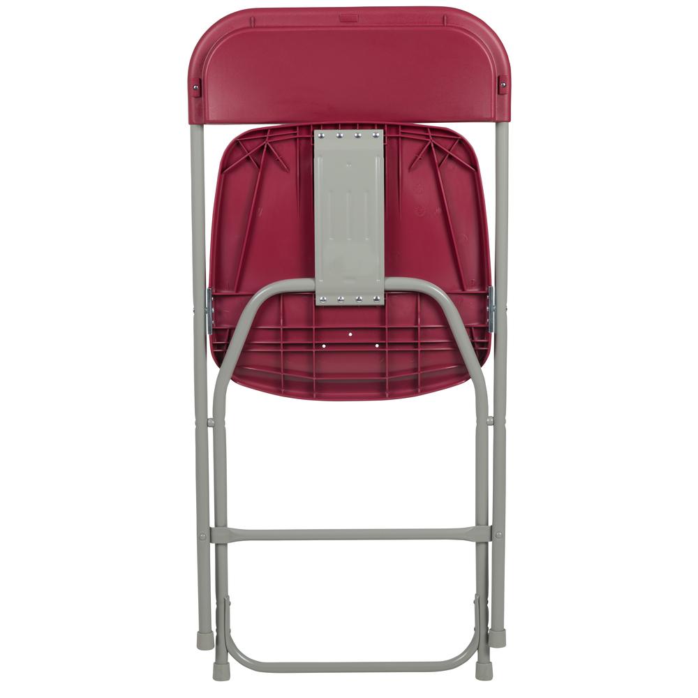 Folding Chair -  - Red Plastic - 650LB Weight Capacity. Picture 11