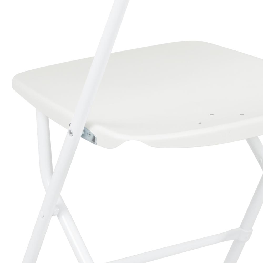 Plastic Folding Chair White - 2 Pack 650LB Weight Capacity. Picture 9