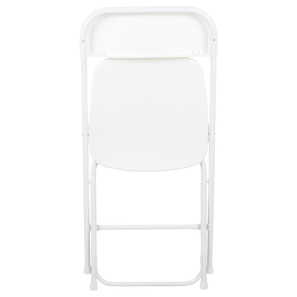 Plastic Folding Chair White - 2 Pack 650LB Weight Capacity. Picture 10