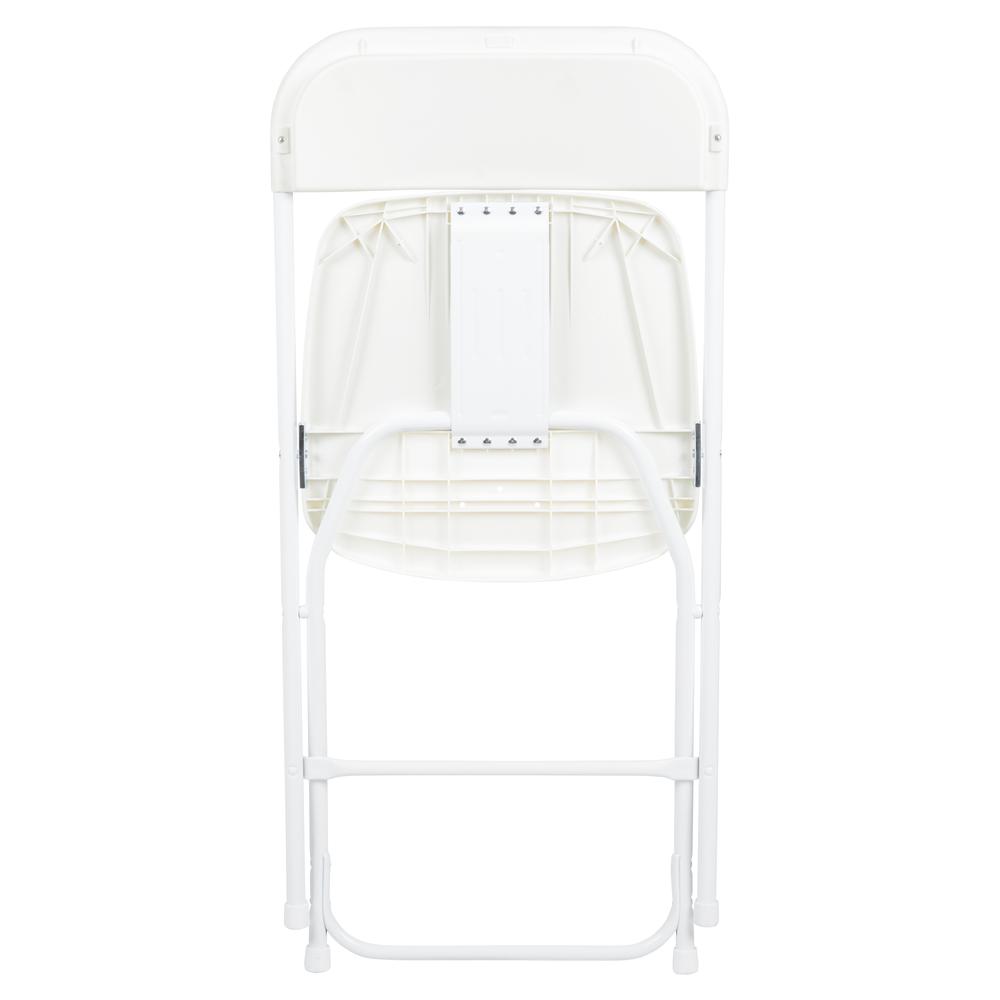 Plastic Folding Chair White - 2 Pack 650LB Weight Capacity. Picture 11