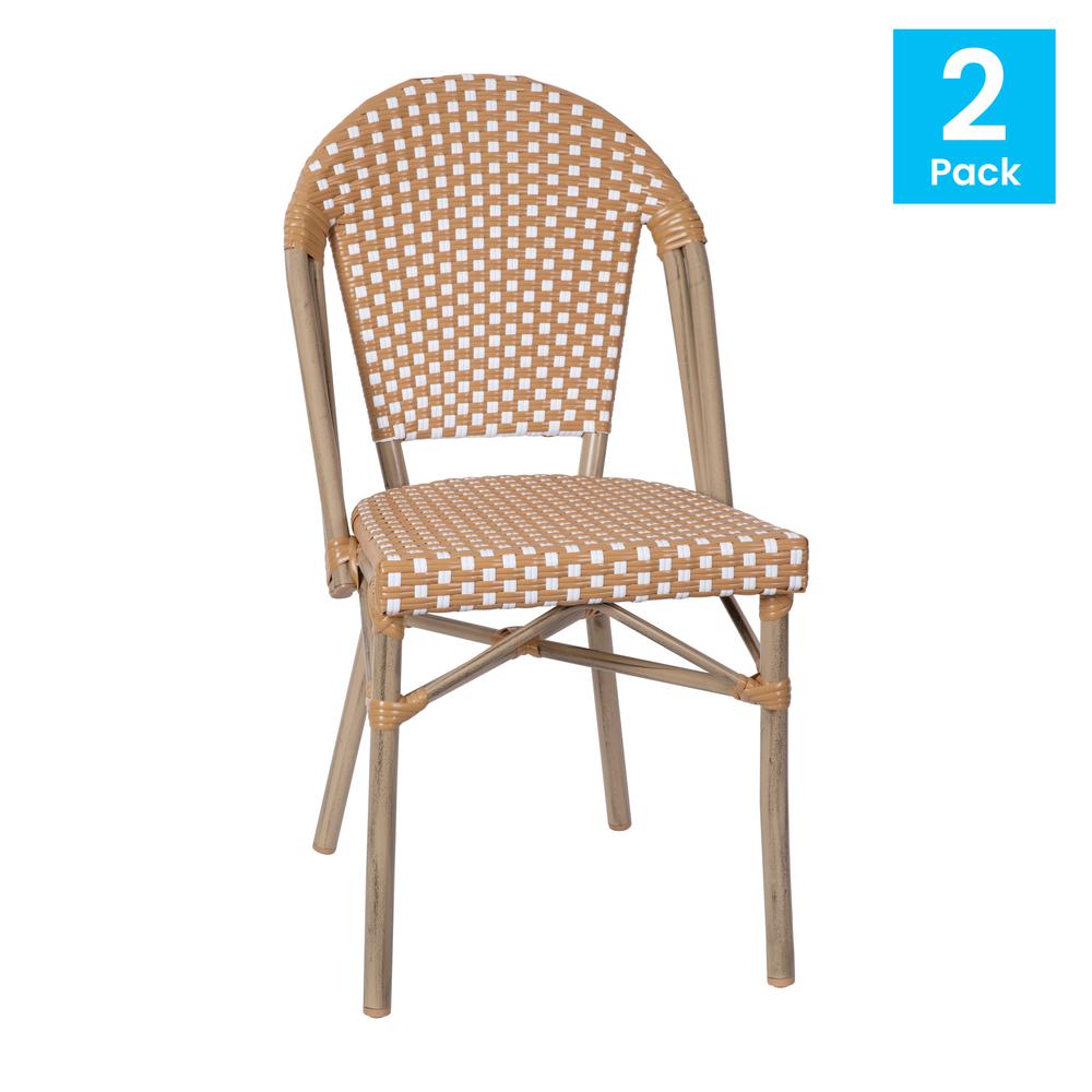 Classic Commercial Grade Indoor/Outdoor French Bistro Chair, Set of 2. Picture 2