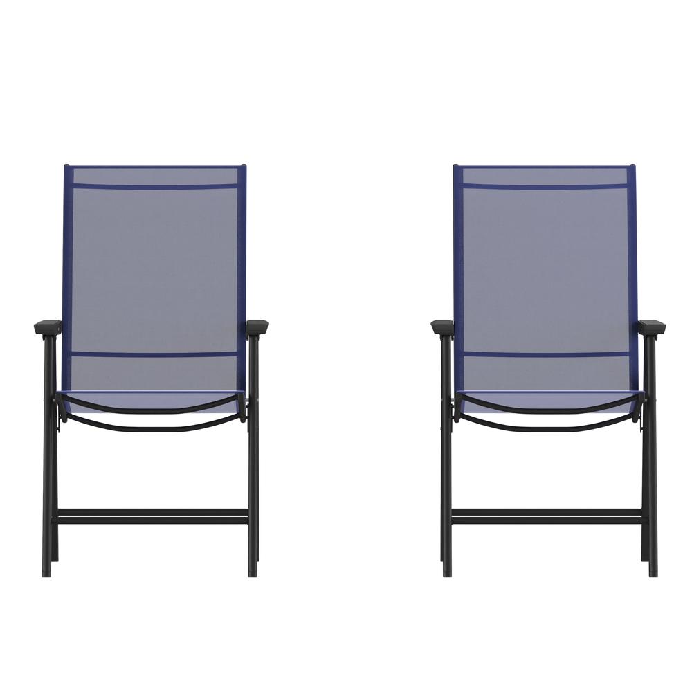 Set of 2 Modern Patio Folding Chairs. Picture 3