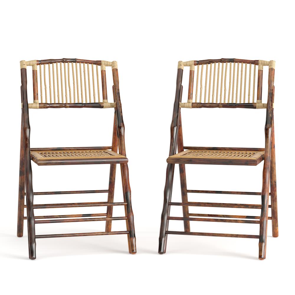 Set of 2 Wood Folding Chairs. Picture 1