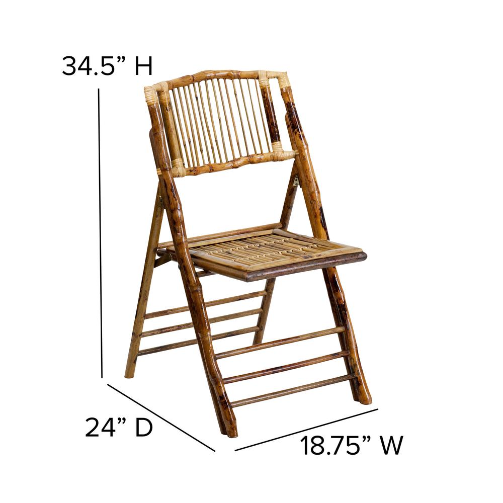 Bamboo Folding Chair. Picture 2