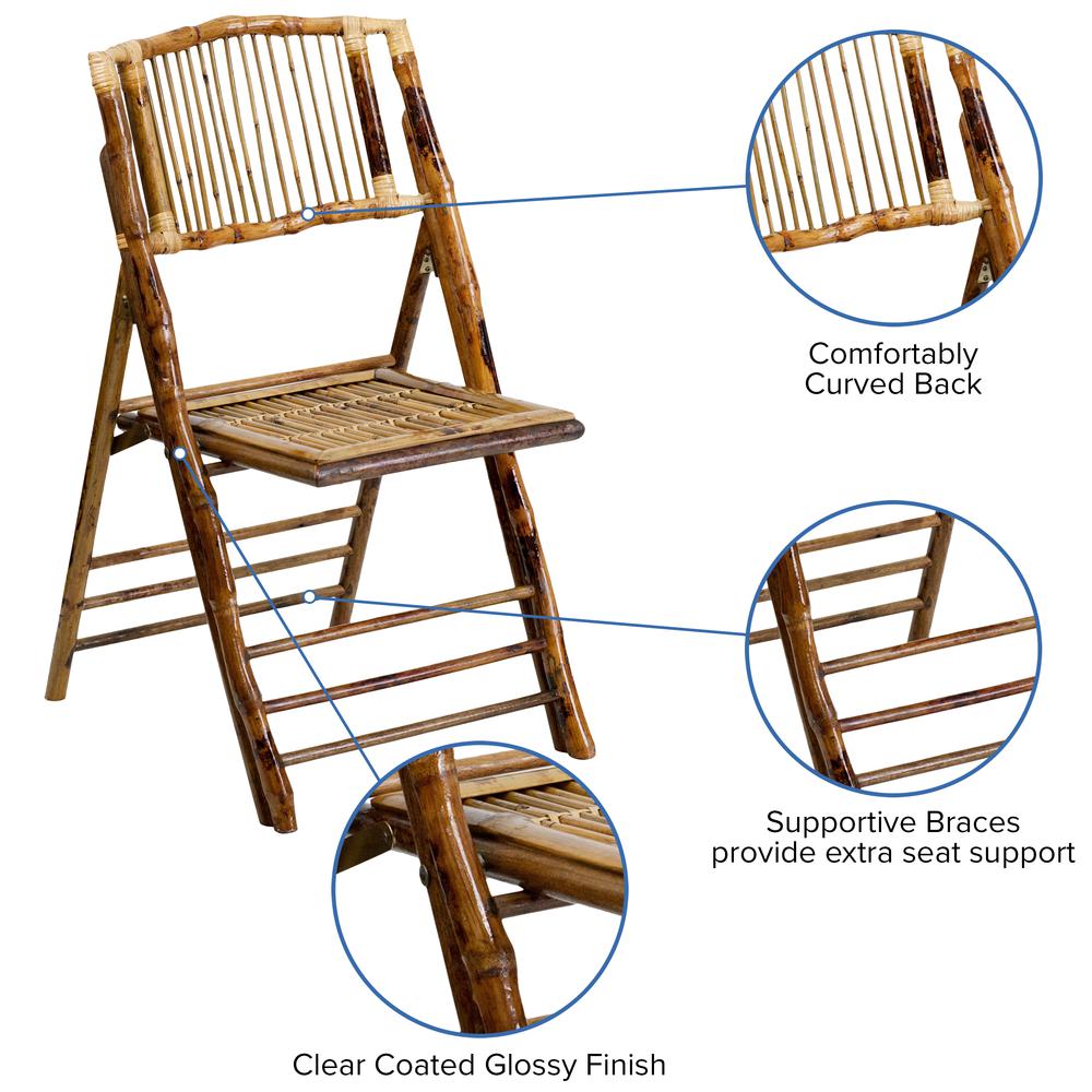 Bamboo Folding Chair. Picture 7