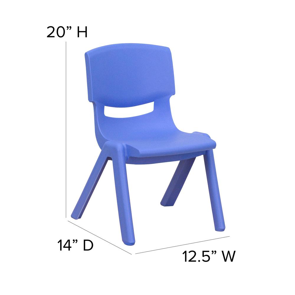 Set of 2 Plastic School Chairs. Picture 2