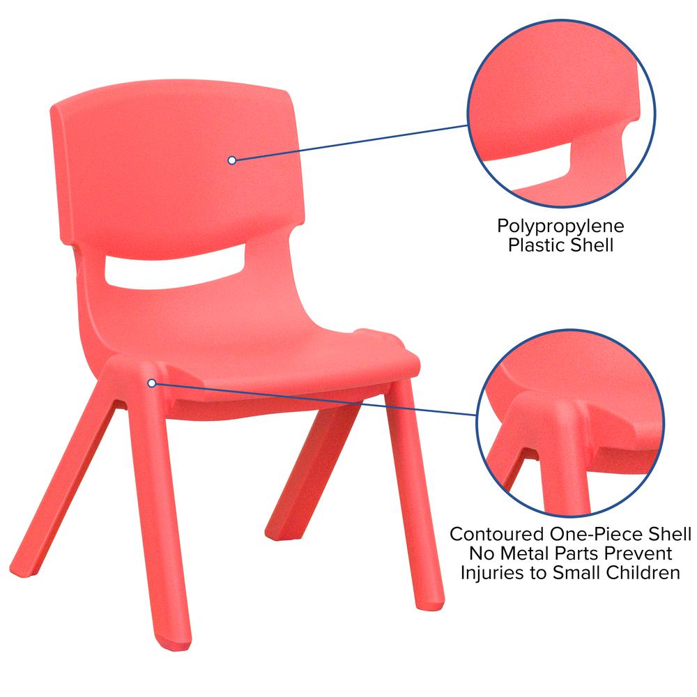 Set of 2 Plastic School Chairs. Picture 1