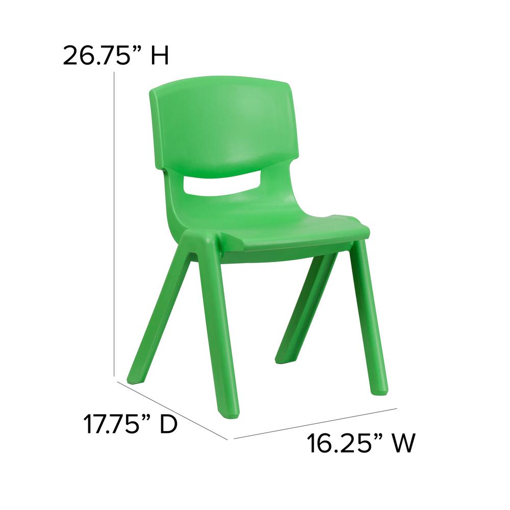 Set of 2 Stacking Plastic Chairs for Elementary Students. Picture 1