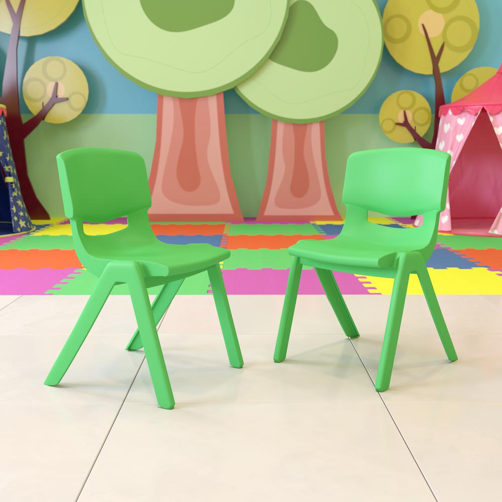 Set of 2 Stacking Plastic Chairs for Elementary Students. Picture 4