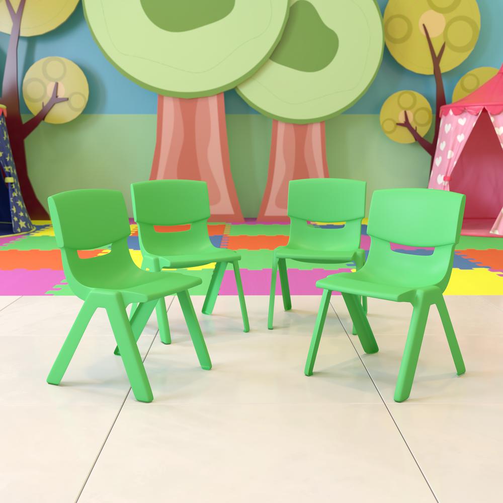 Set of 4 Plastic School Chairs. Picture 4