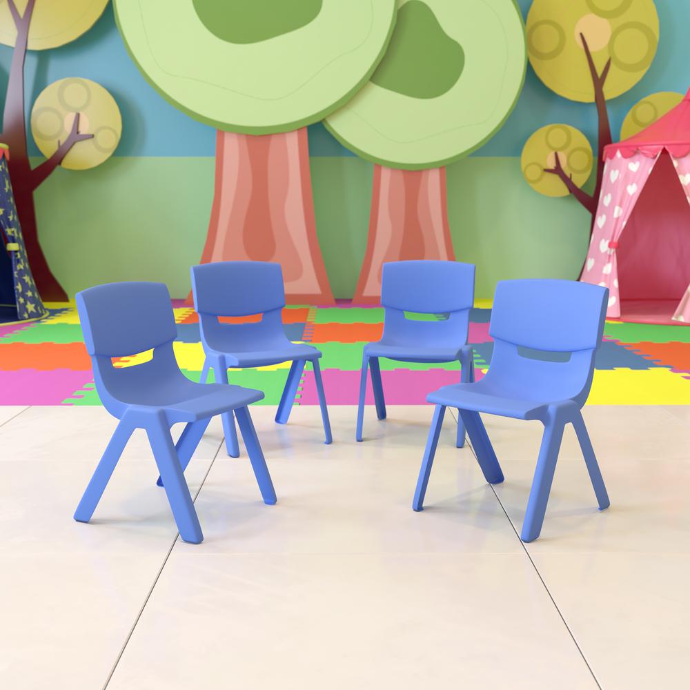 Set of 4 Plastic School Chairs. Picture 4