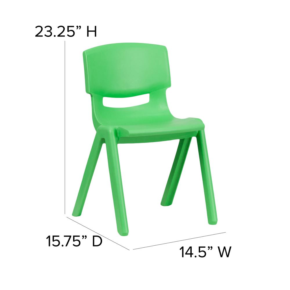 Set of 4 Plastic School Chairs. Picture 1