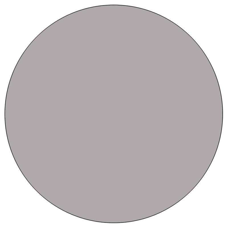 60'' Round Grey Thermal Laminate Activity Table. Picture 2