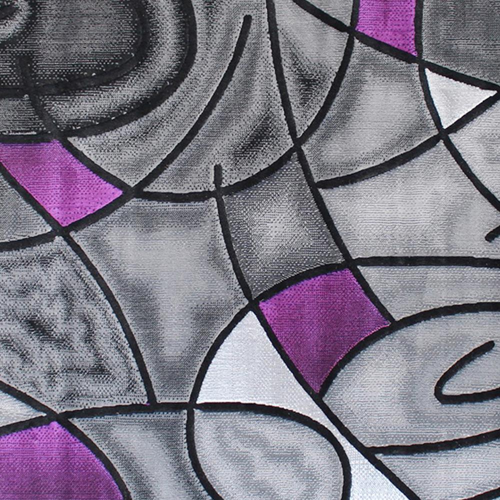 3' x 5' Purple Abstract Area Rug - Olefin Rug. Picture 7