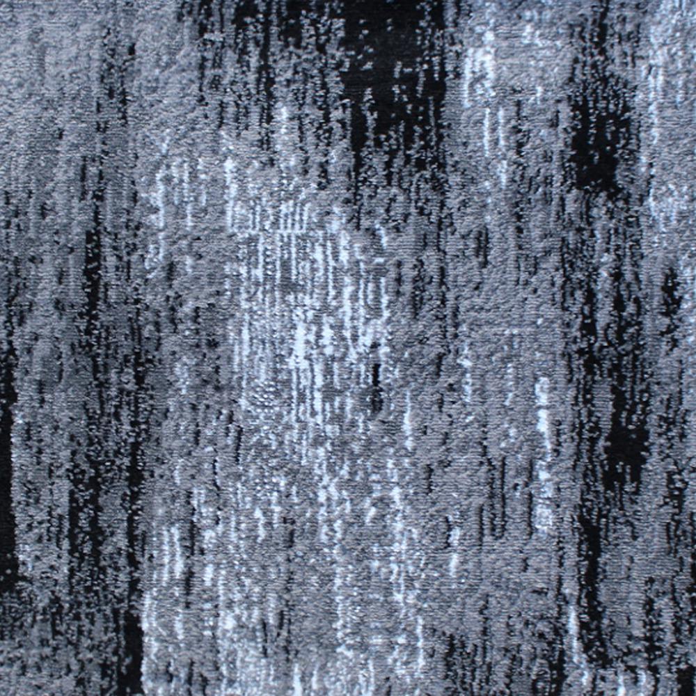 Rylan Collection 2' x 3' Gray Abstract Scraped Area Rug - Olefin Rug with Jute Backing - Living Room, Bedroom, & Entryway. Picture 7