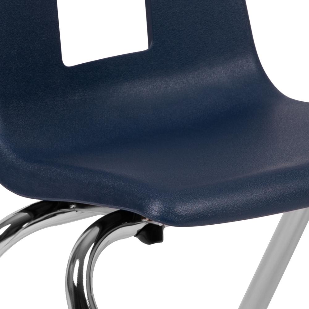 Navy Student Stack School Chair - 12-inch. Picture 7