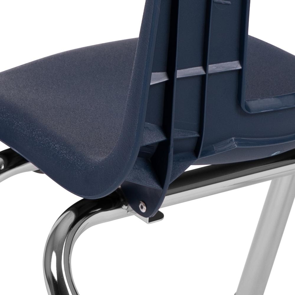 Navy Student Stack School Chair - 12-inch. Picture 8