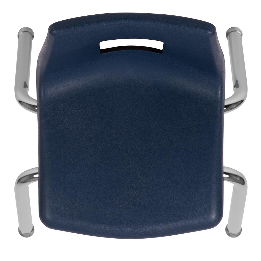 Navy Student Stack School Chair - 12-inch. Picture 9