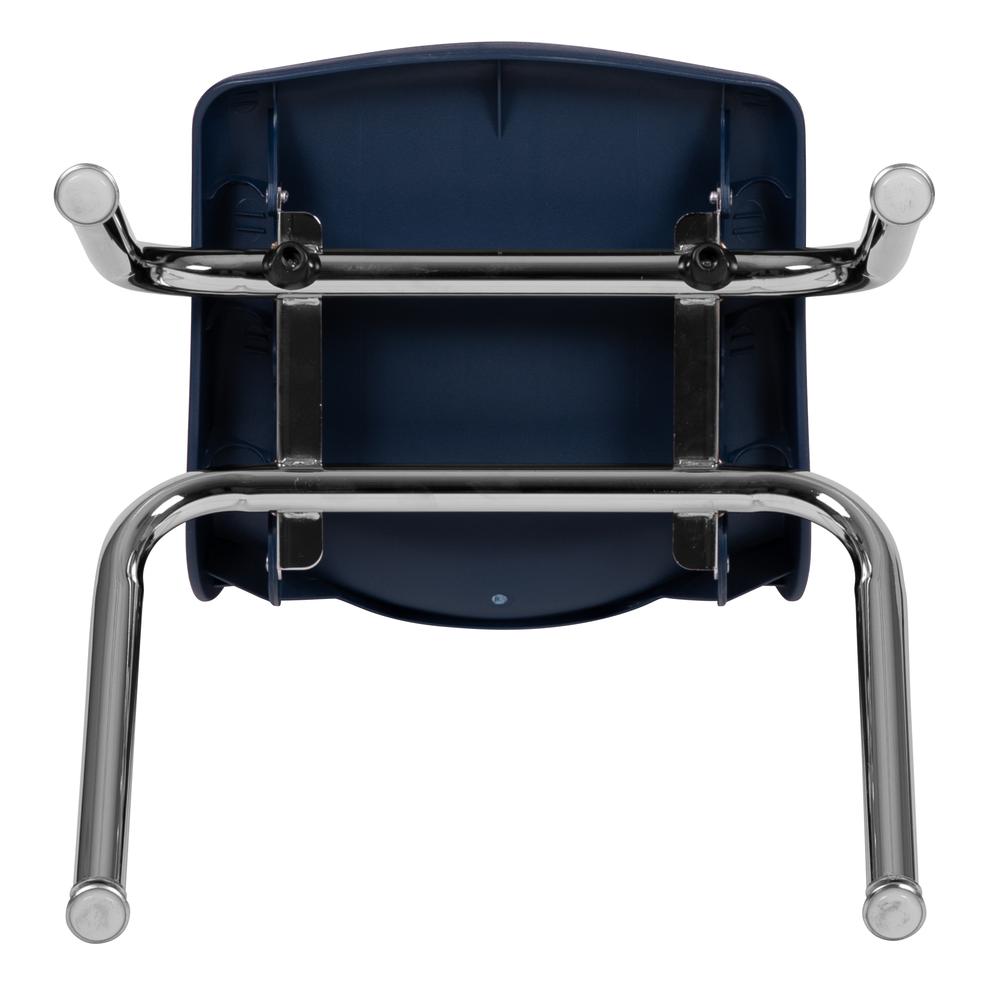 Navy Student Stack School Chair - 12-inch. Picture 10