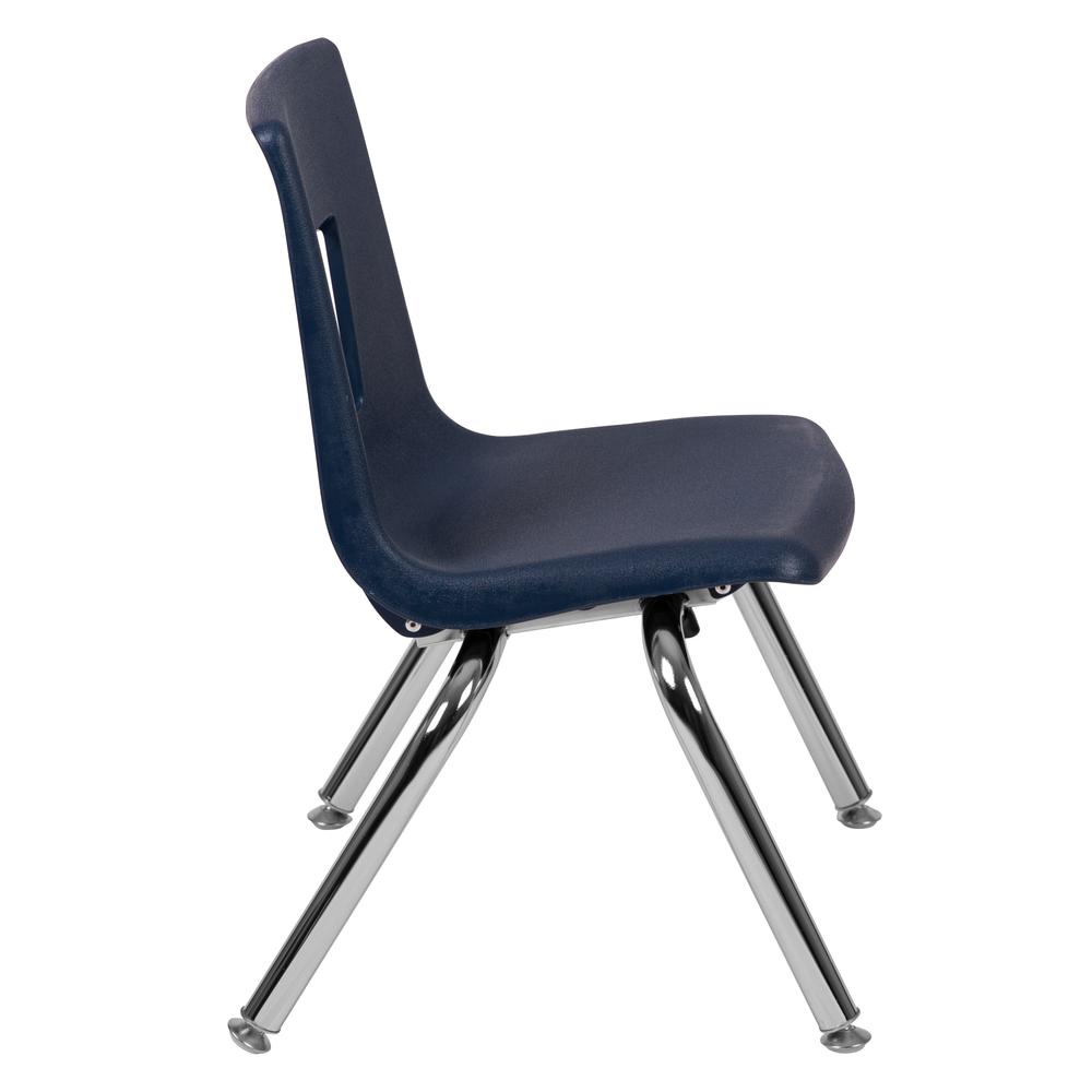 Navy Student Stack School Chair - 12-inch. Picture 16