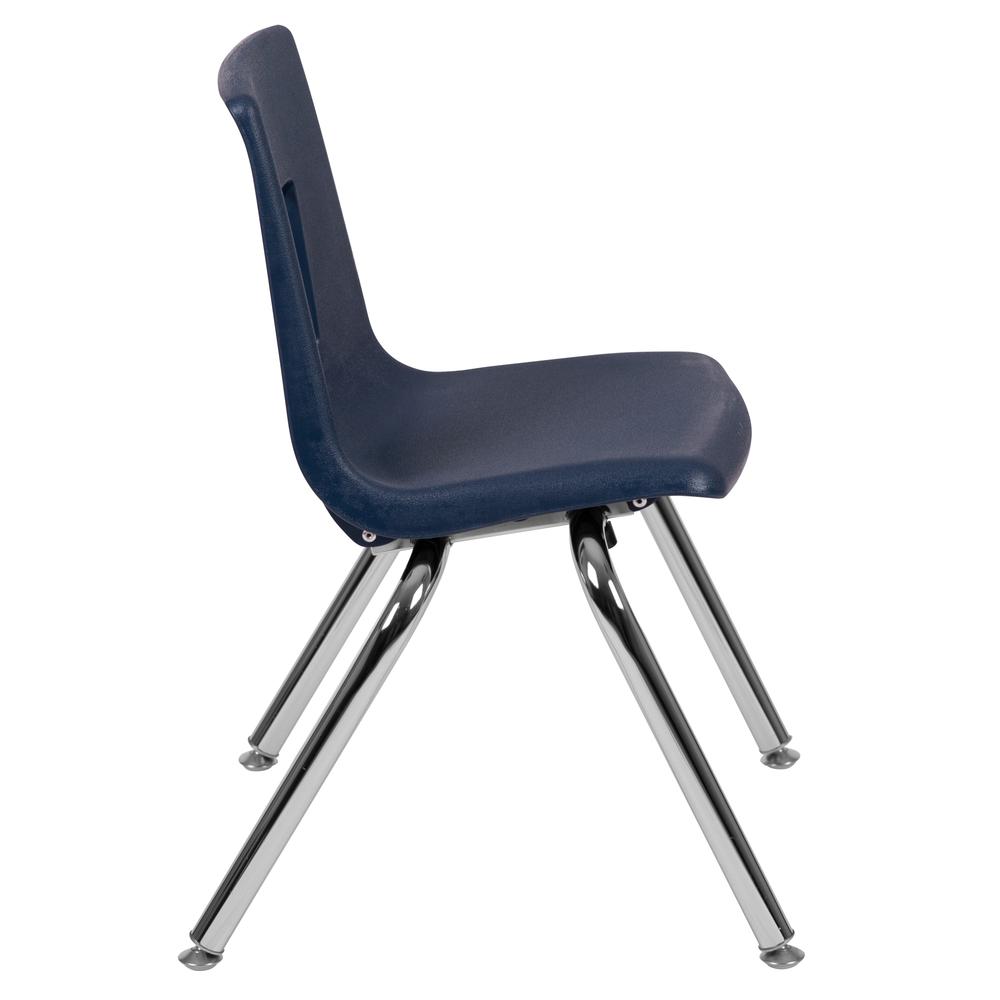 Navy Student Stack School Chair - 14-inch. Picture 3