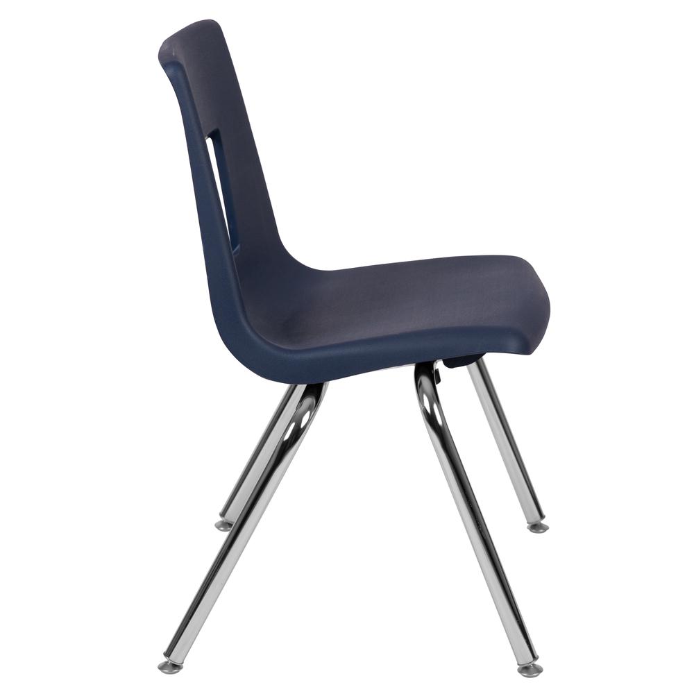 Navy Student Stack School Chair - 16-inch. Picture 3