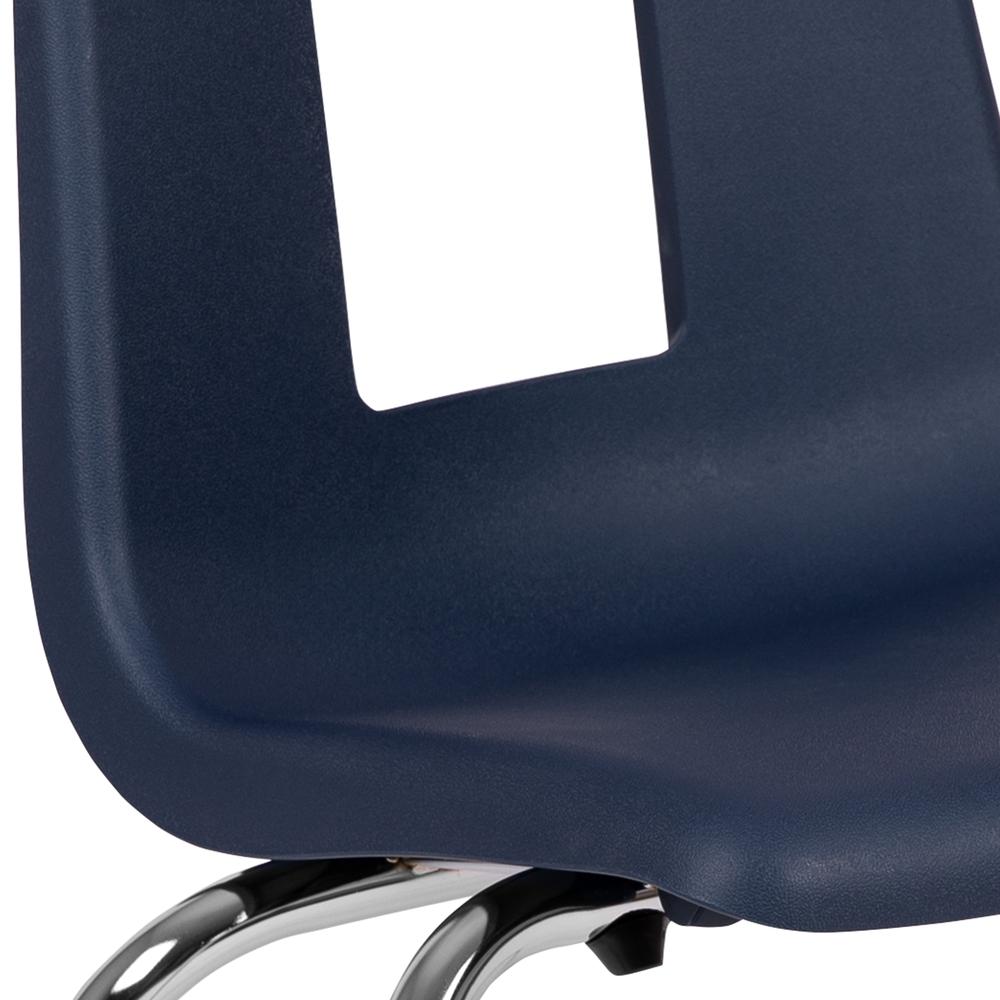 Navy Student Stack School Chair - 16-inch. Picture 7