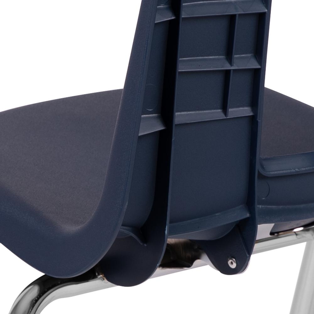 Navy Student Stack School Chair - 16-inch. Picture 8