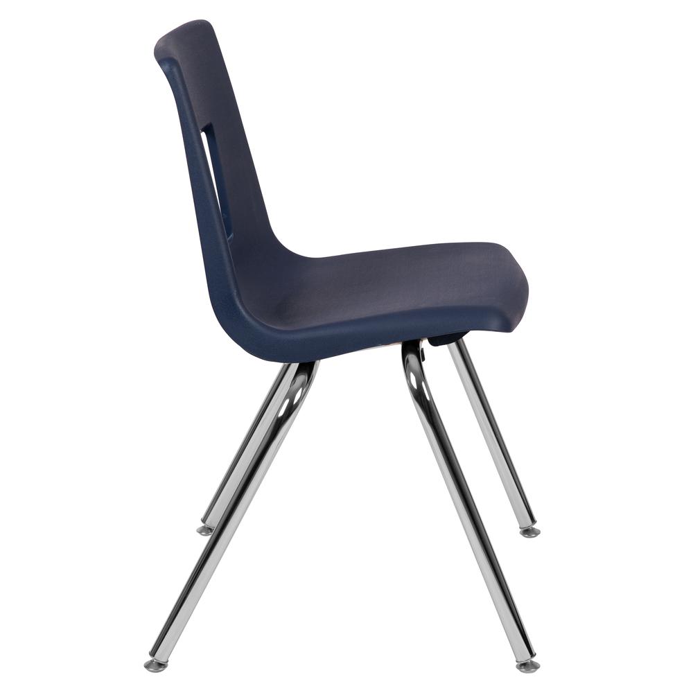 Navy Student Stack School Chair - 18-inch. Picture 3