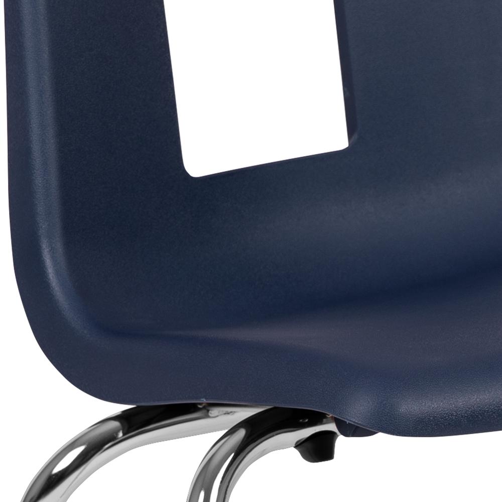 Navy Student Stack School Chair - 18-inch. Picture 7