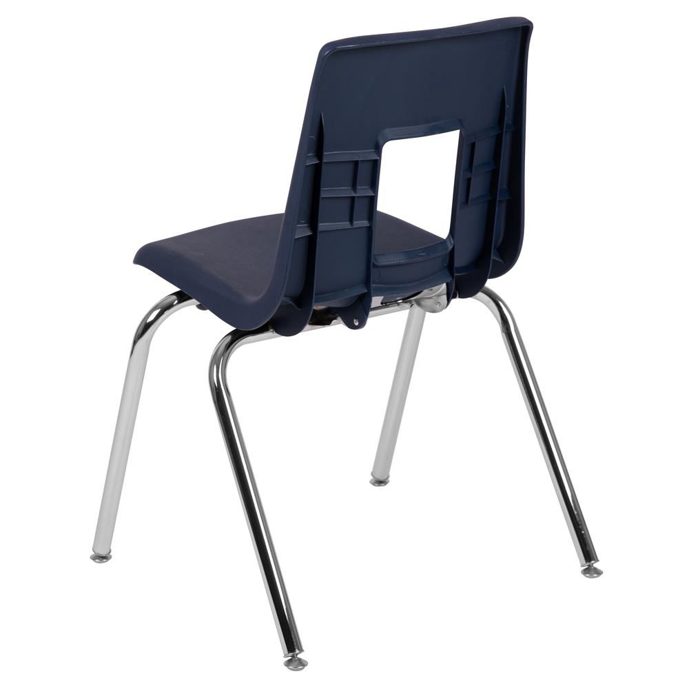 Navy Student Stack School Chair - 18-inch. Picture 16