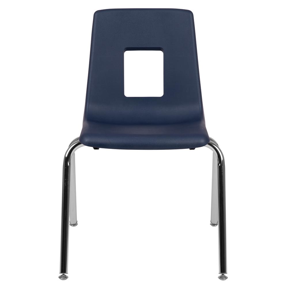 Navy Student Stack School Chair - 18-inch. Picture 17