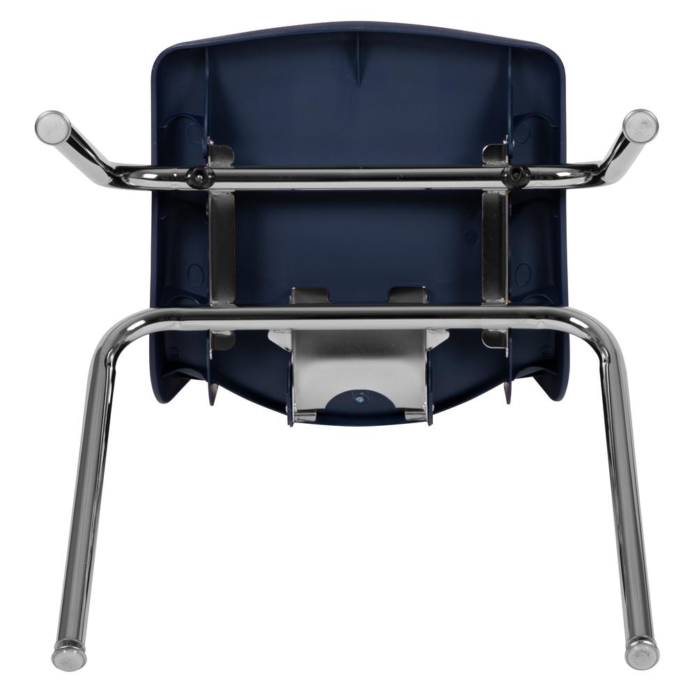 Navy Student Stack School Chair - 18-inch. Picture 22