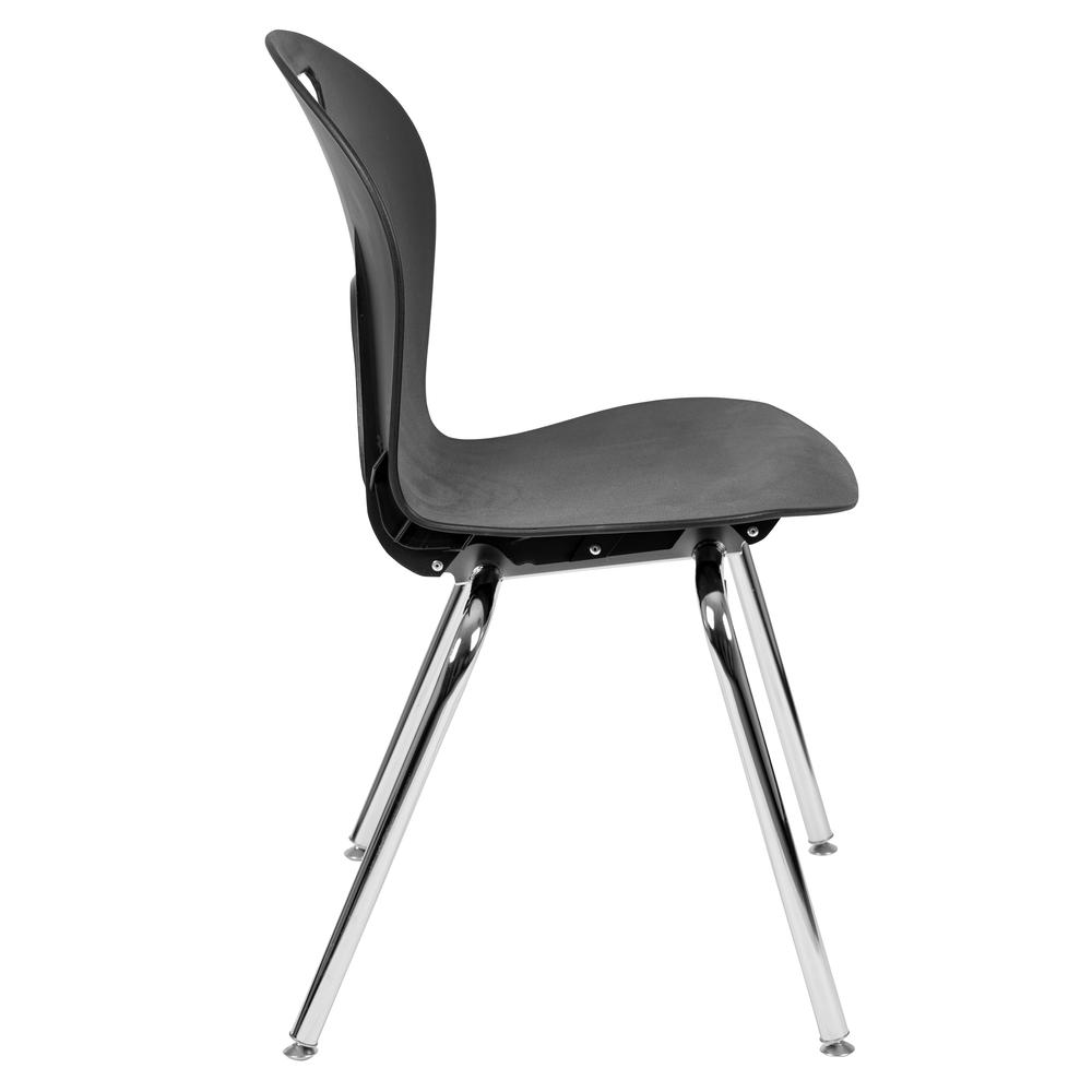 Titan Black Student Stack School Chair - 18-inch. Picture 3