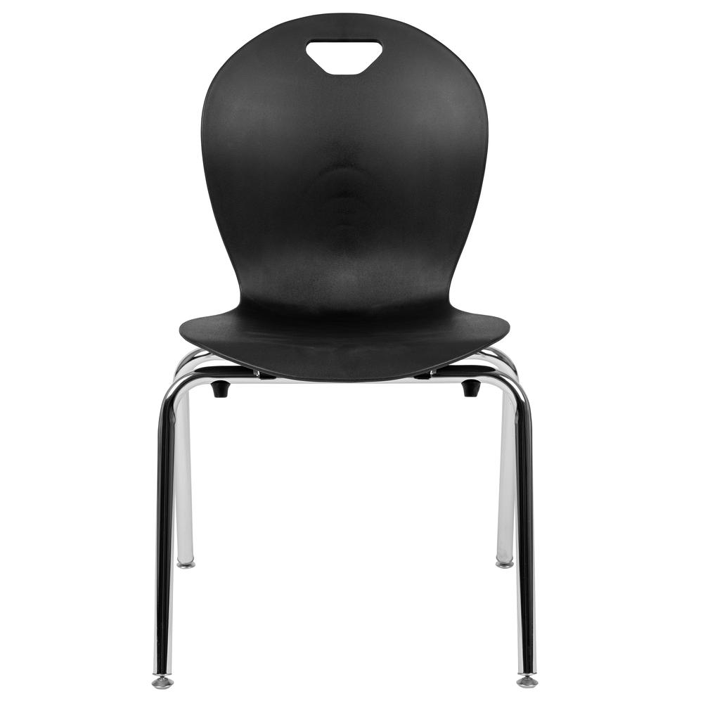 Titan Black Student Stack School Chair - 18-inch. Picture 5