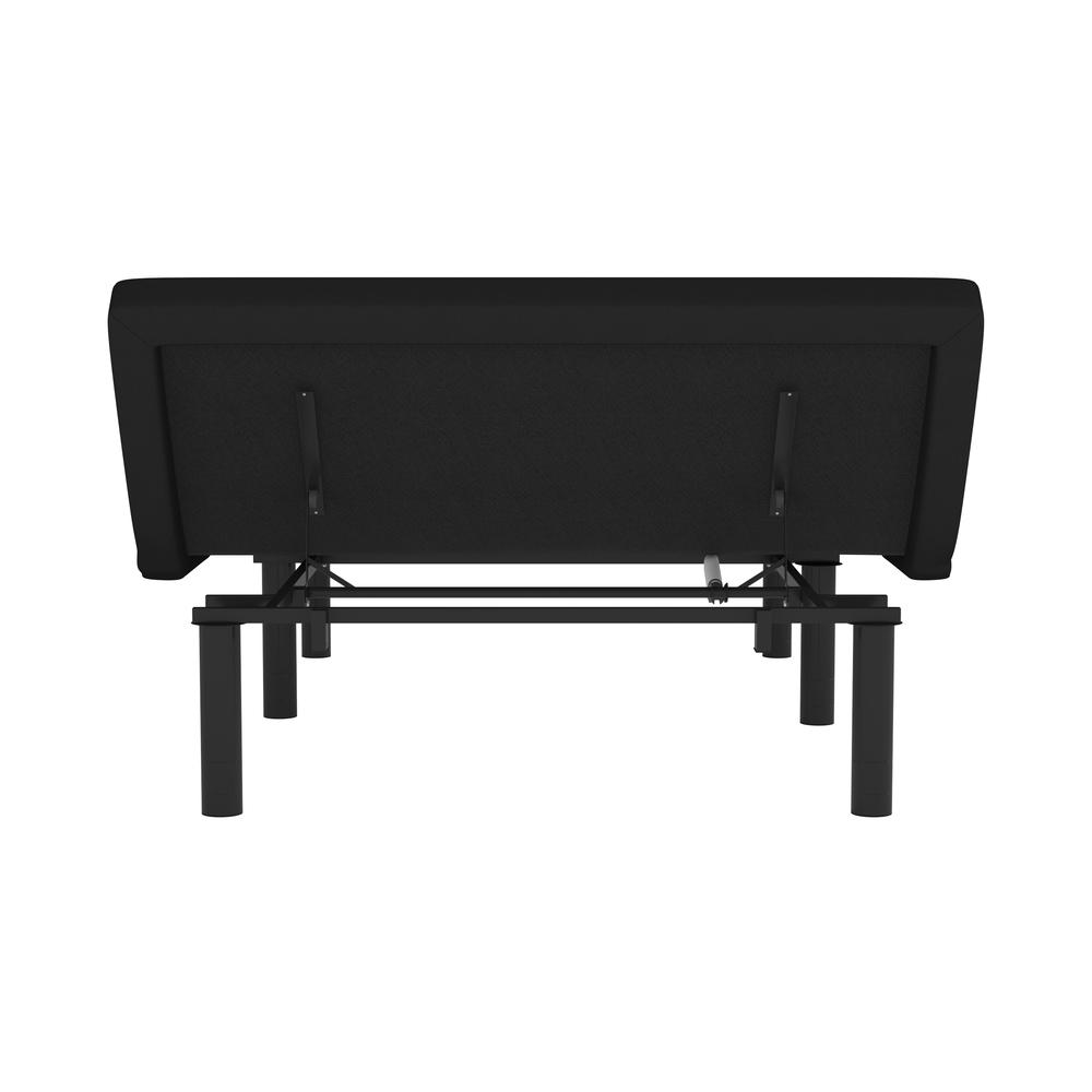 Adjustable Upholstered Bed Base & Independent Head/Foot Incline -Full - Black. Picture 9