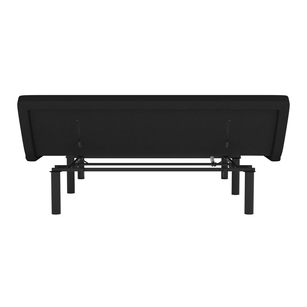 Adjustable Upholstered Bed Base & Independent Head/Foot Incline-King - Black. Picture 9