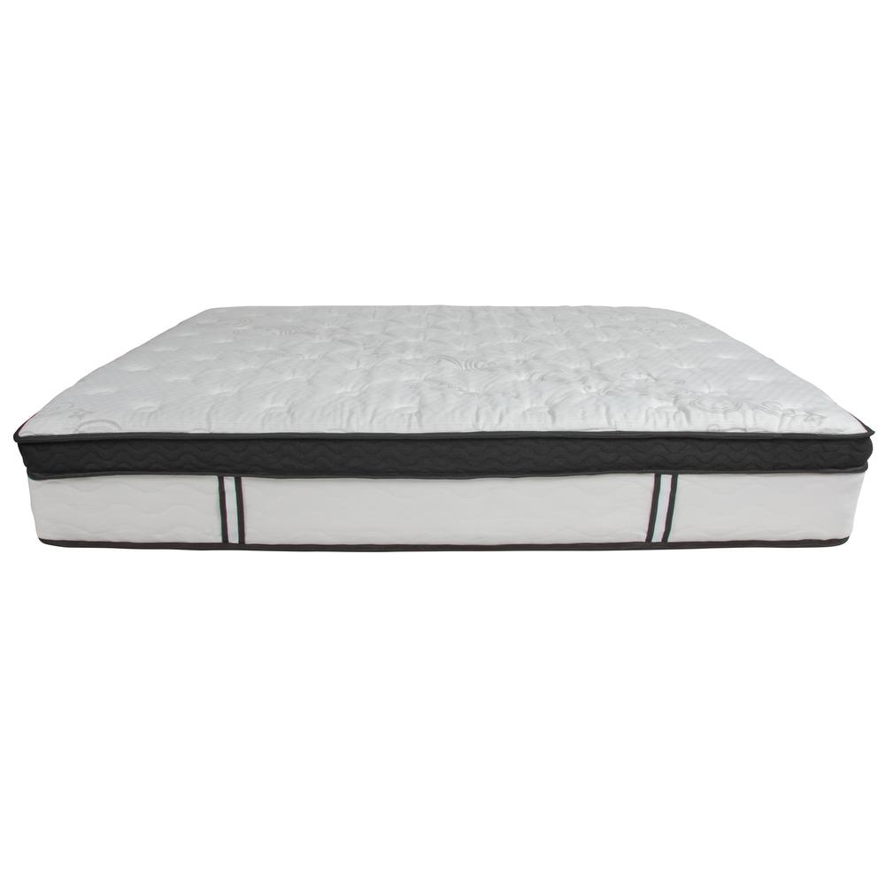 Capri Comfortable Sleep 12 Inch Memory Foam and Pocket Spring Mattress, King Mattress in a Box. Picture 2