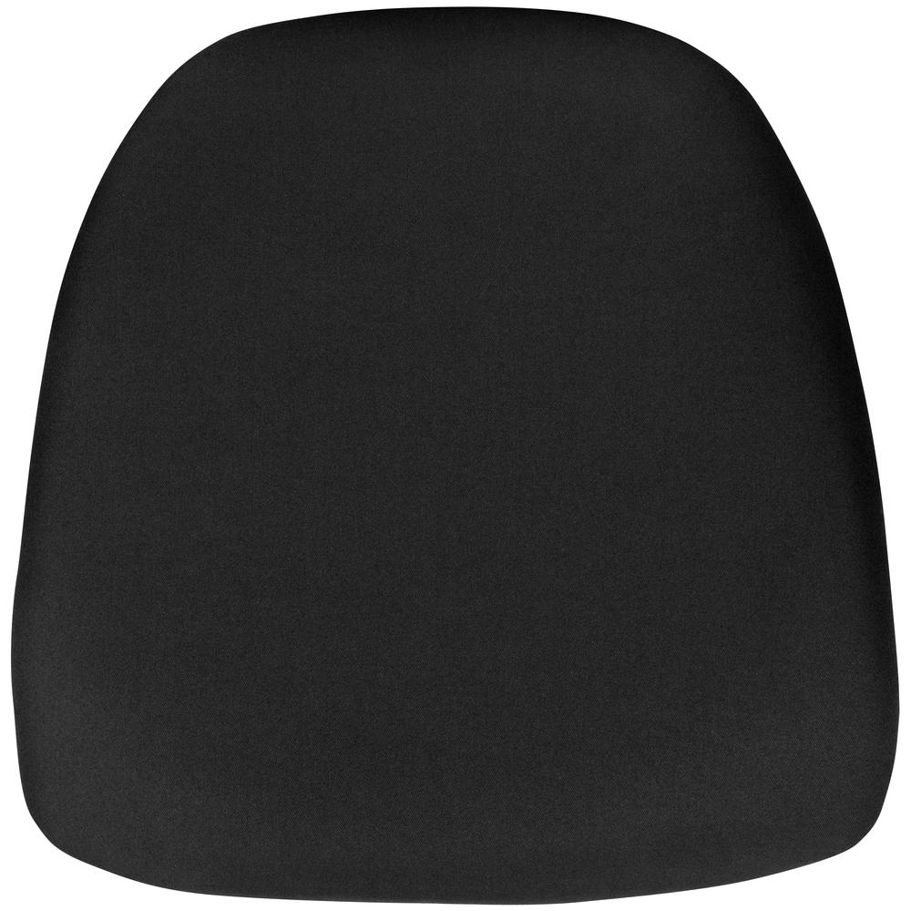 Hard Black Fabric Chiavari Chair Cushion. Picture 1