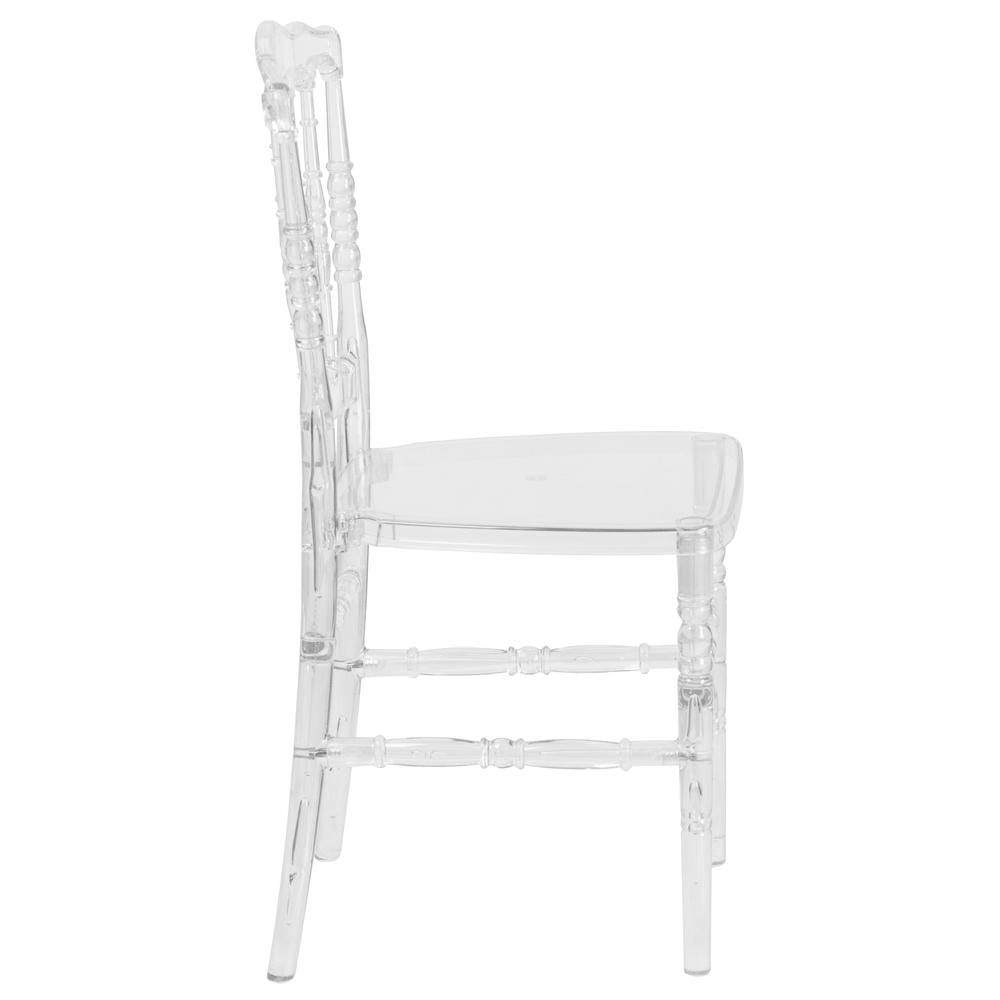 Elegance Crystal Ice Napoleon Stacking Chair. Picture 2