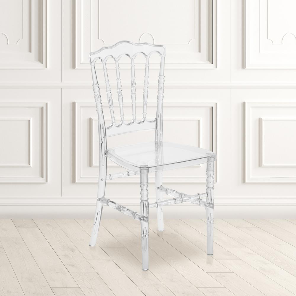 Crystal Ice Napoleon Stacking Chair. Picture 6