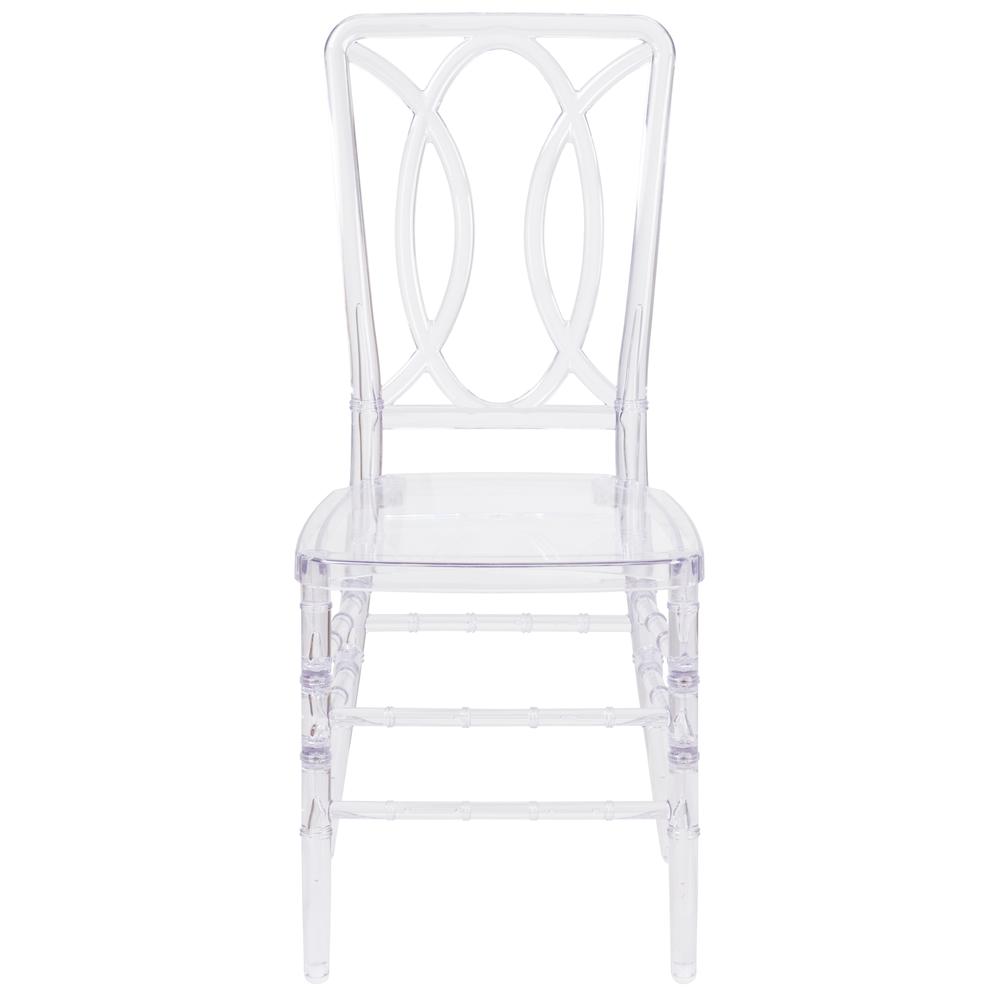 Crystal Ice Stacking Chair with Designer Back - Event Chair - UV Resistant. Picture 5