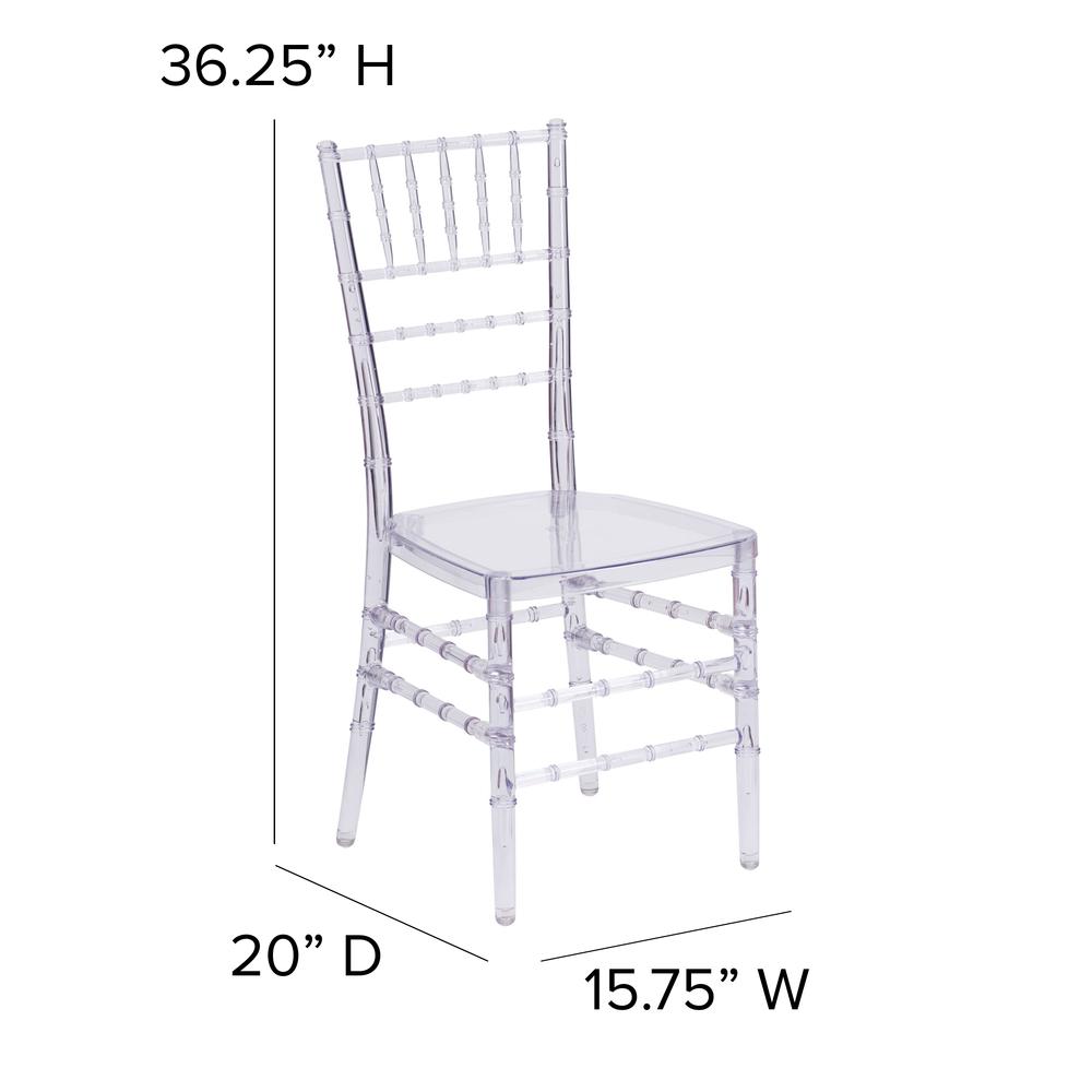 Crystal Ice Stacking Chiavari Chair. Picture 2