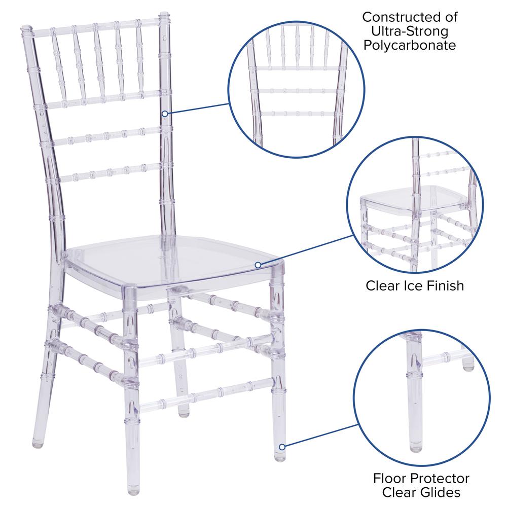 Crystal Ice Stacking Chiavari Chair. Picture 6