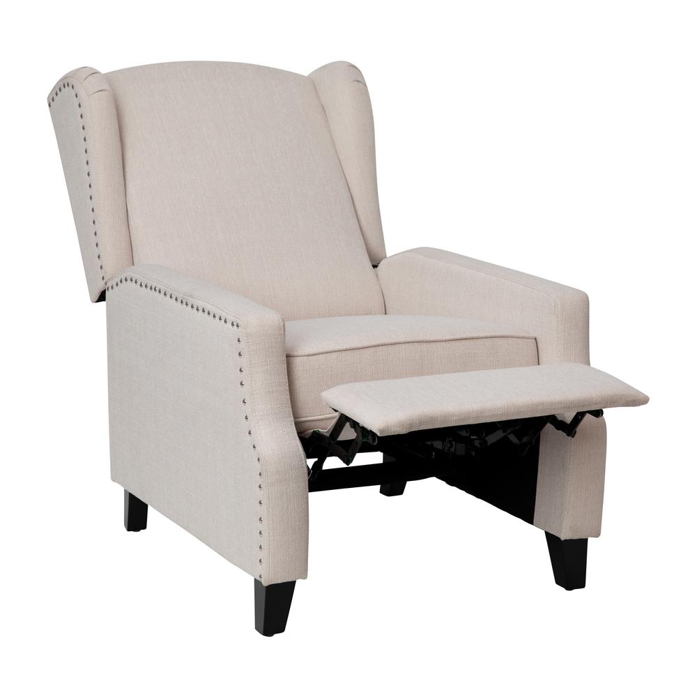 Traditional Slim Push Back Recliner Chair. Picture 7