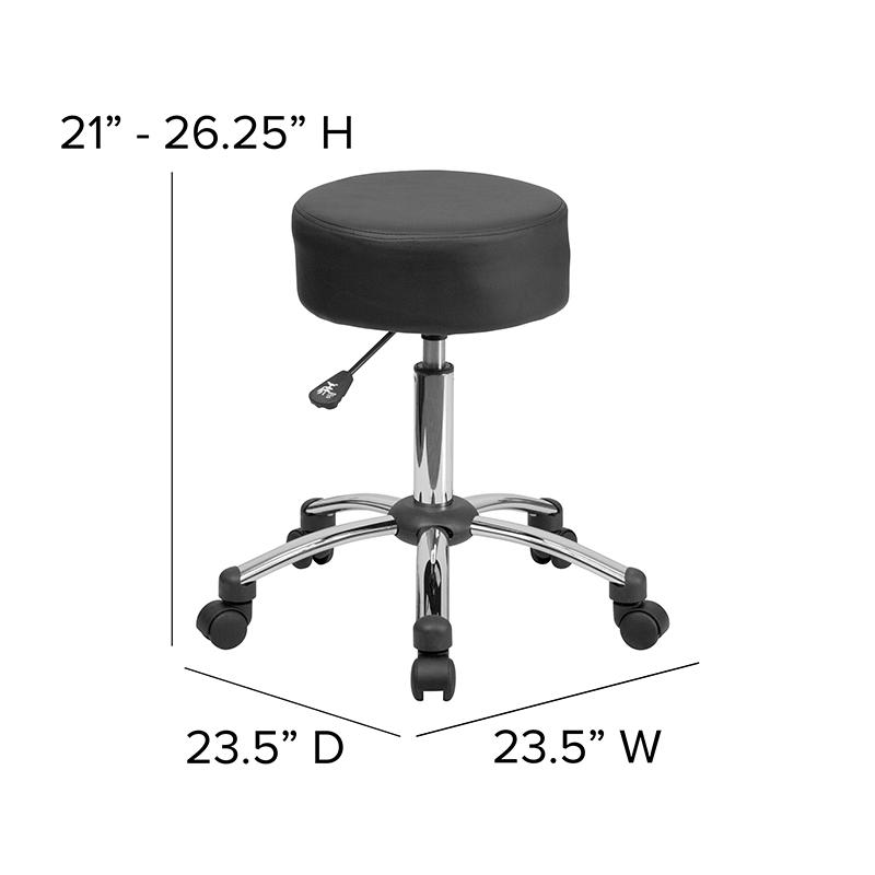 Medical Ergonomic Stool with Chrome Base. Picture 6